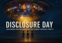“DISCLOSURE DAY”: SPIELBERG INVITES EARTH TO THE COSMIC COCKTAIL PARTY